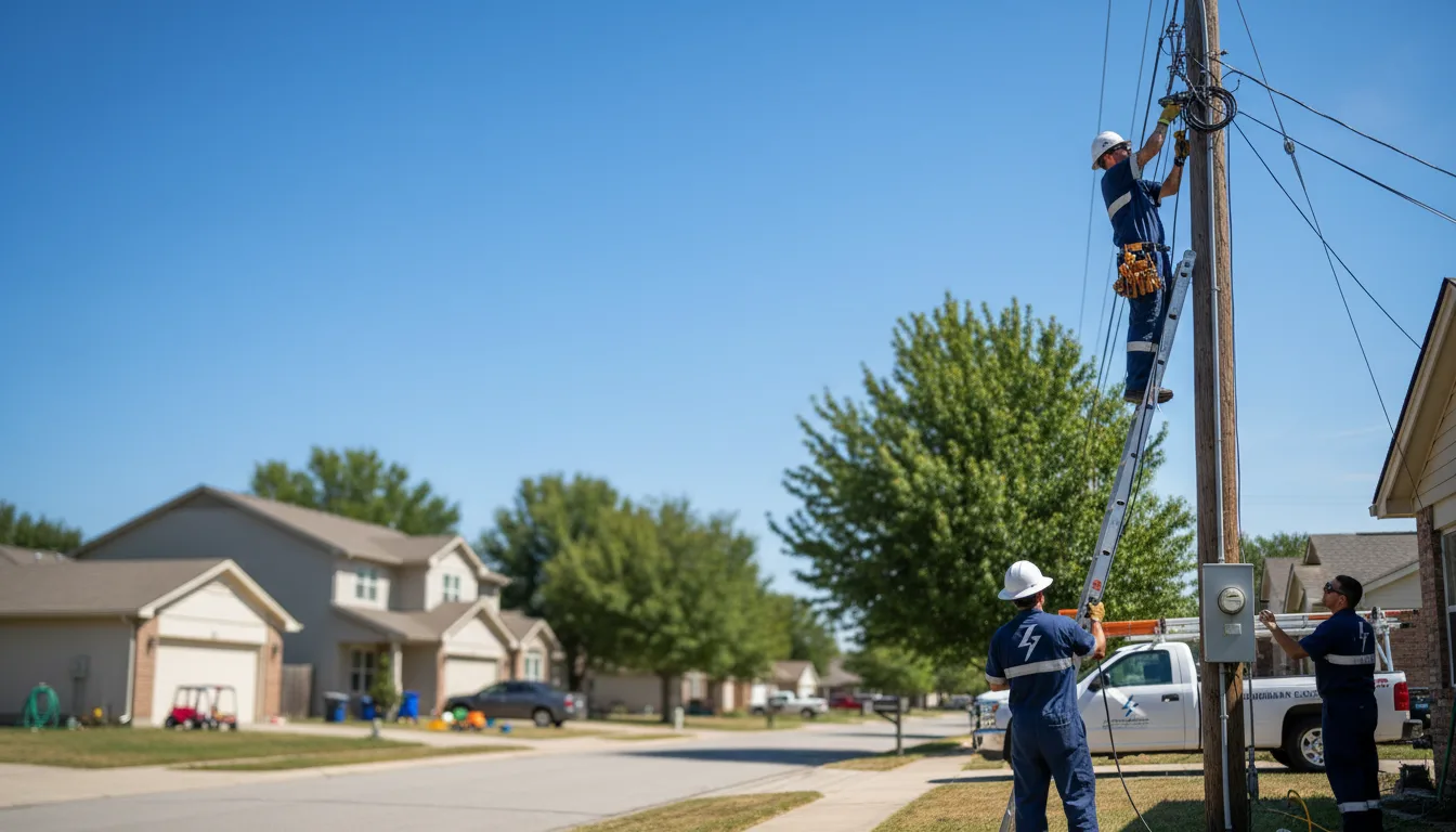 Residential electrician providing installation services in Walls, MS